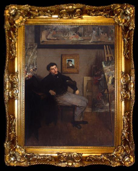 framed  James Tissot Tissot in an artist